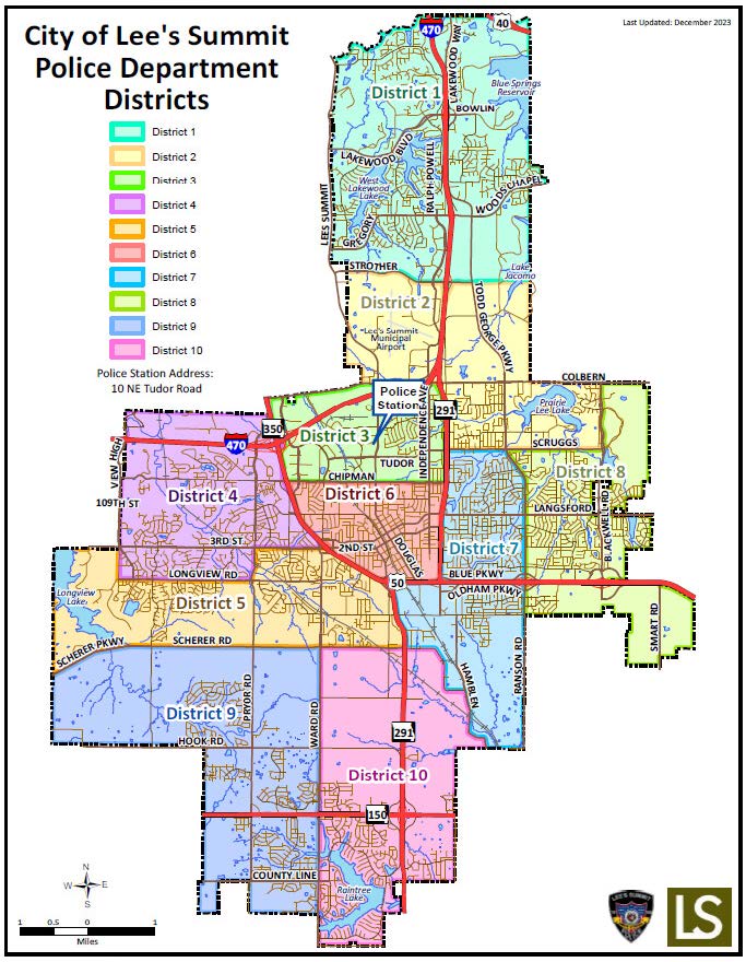 Police Department District Map